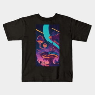 Futuristic Theme Park Kids T-Shirt